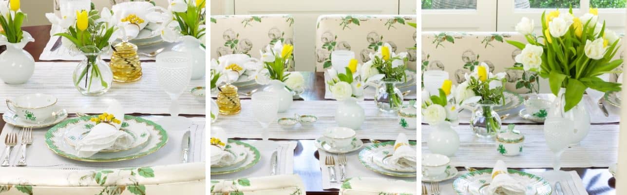 A yellow tablescape from Lindsey Zorich via Berings Blog