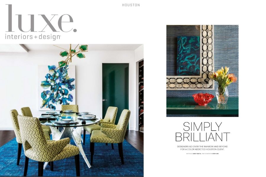 The Houston edition of Luxe, with a Laura U project on the cover