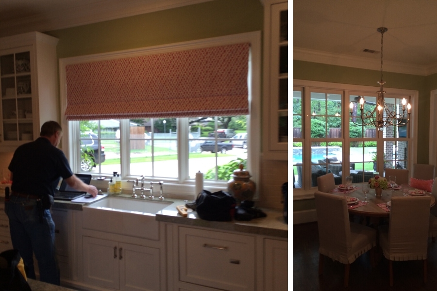 A look at the kitchen and breakfast room at Creekside before reno