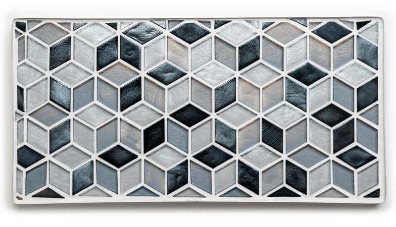 Geometric Dell"acqua mosaic tile from Ann Sacks - Laura U Interior Design