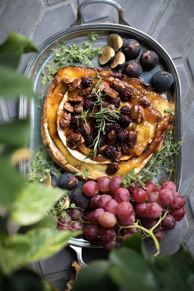 Laura U Interrior Design | Holiday entertaining with a baked brie