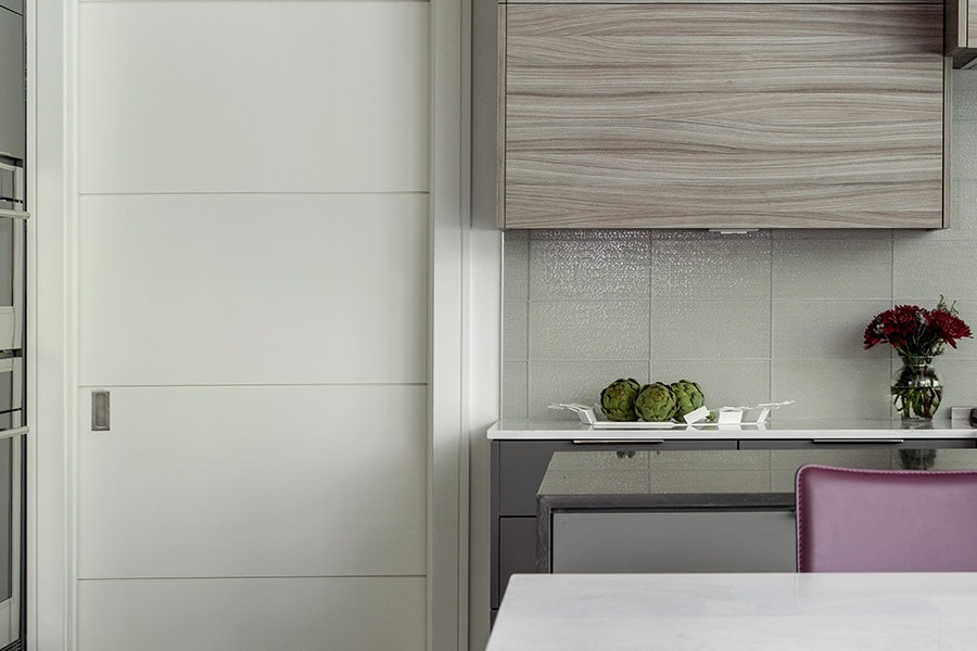 White TruStile doors in custom kitchen designed by Laura U Interior Design