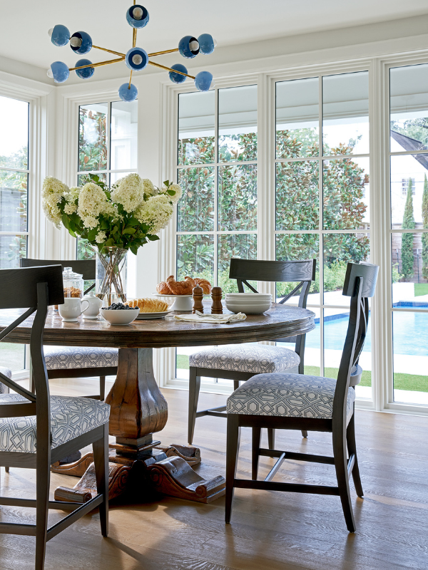 Remodeled breakfast room that is full of warmth and sunlight