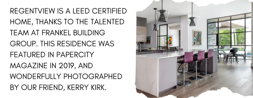 Regentview kitchen, LEED certified by Frankel Building Group