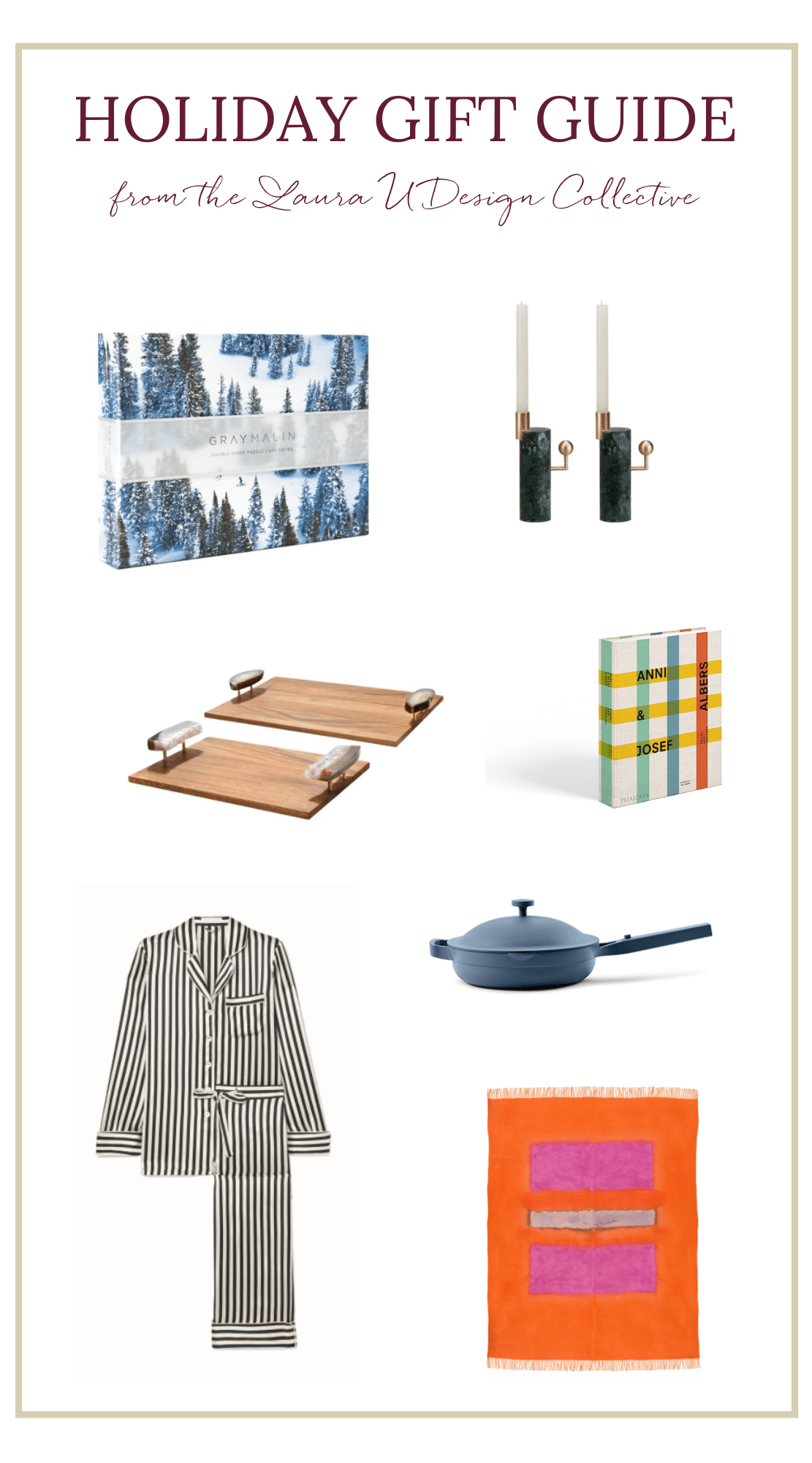 Laura U holiday gift guide 2020 for the home