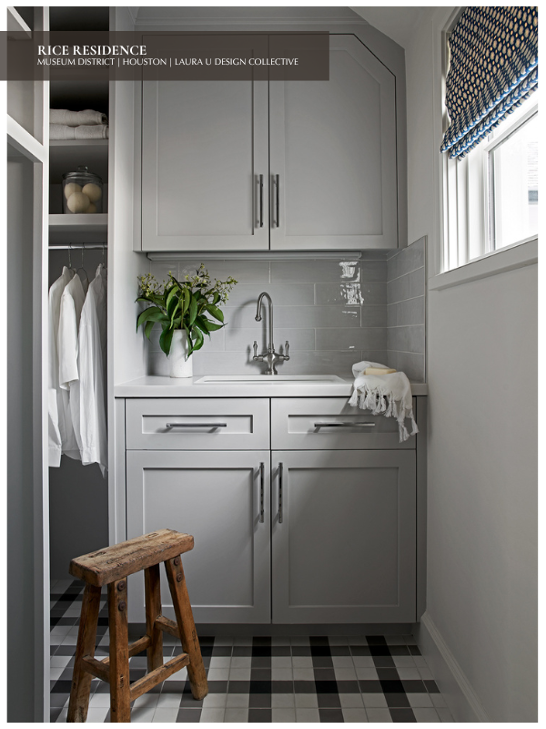 Functional laundry room for active family.