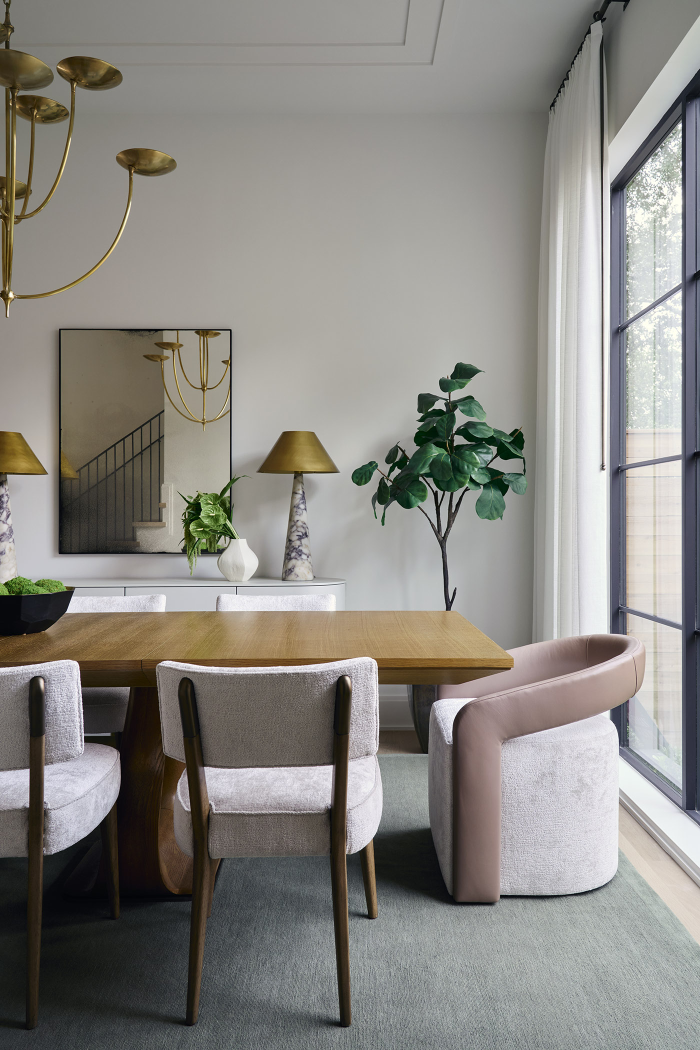 West University transitional dining room