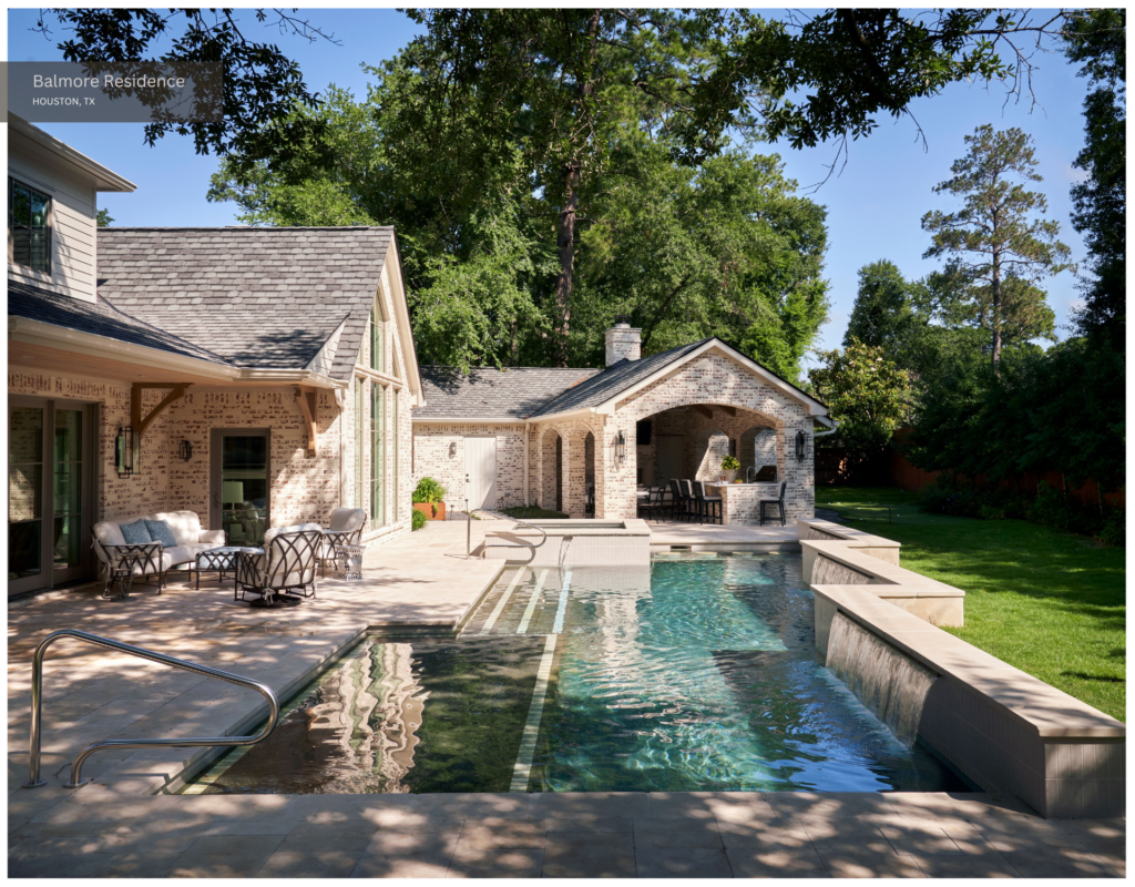 The pool and loggia at Balmore Residence