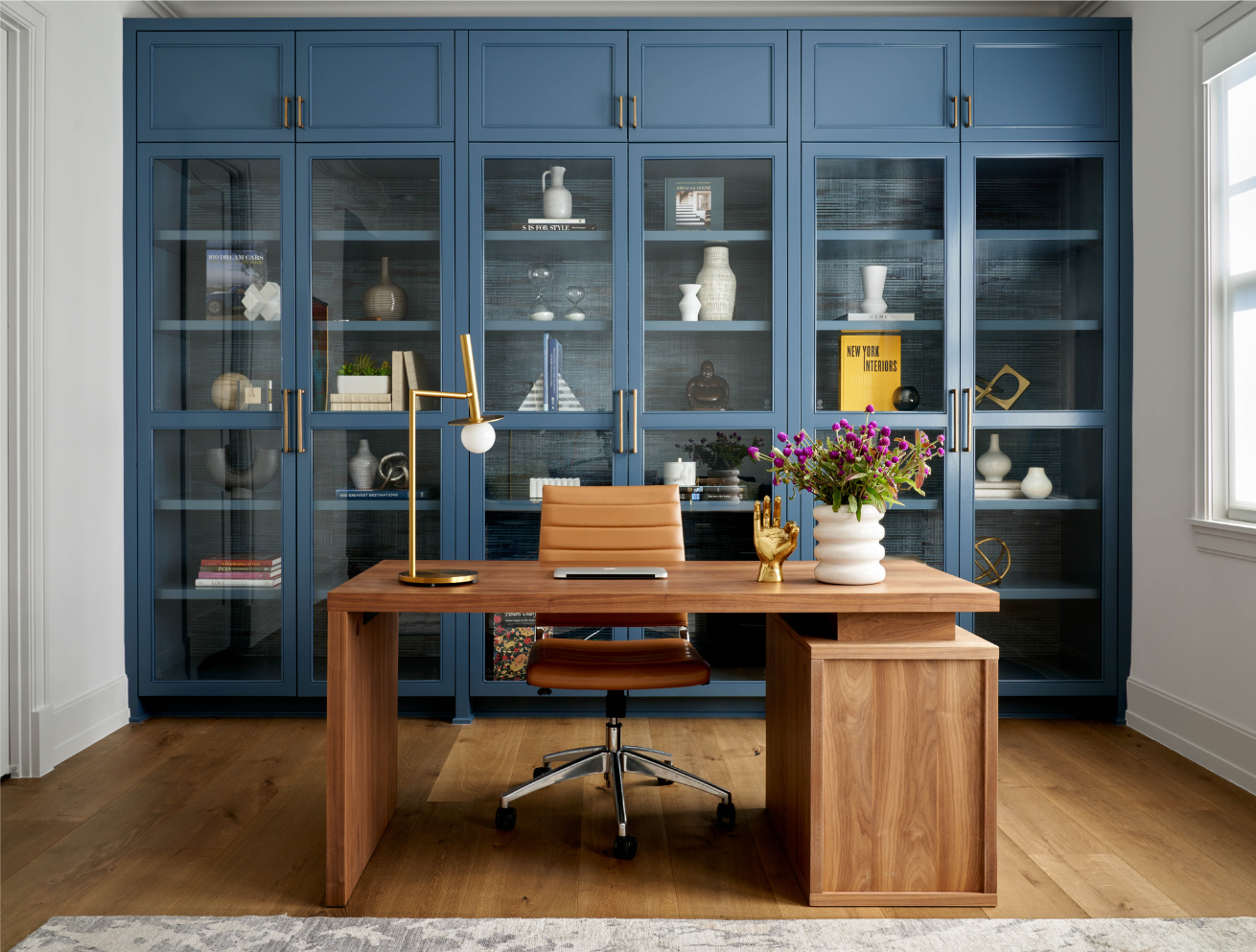Small Modern Desk, Bureau, Dressing Table, Oak Wood, Mid Century Modern,  Customized Size and Finish 
