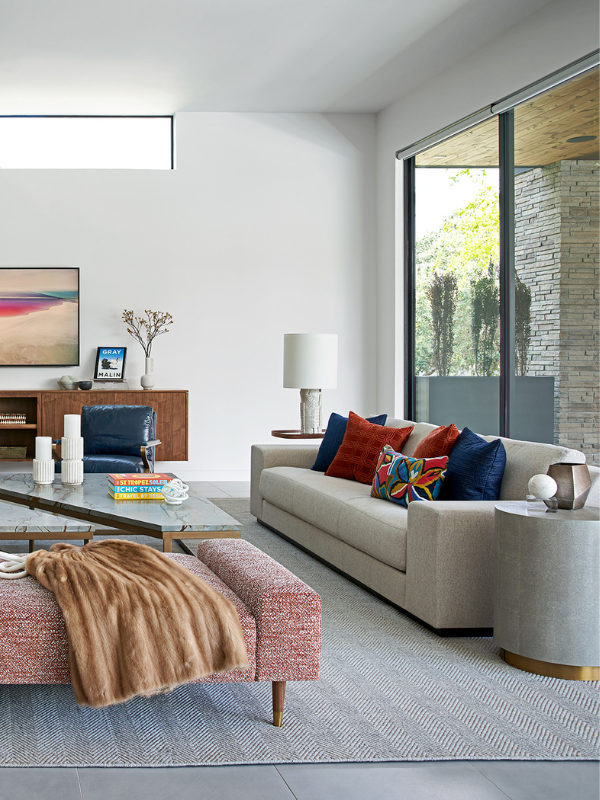 cream sofa in Braeswood Place