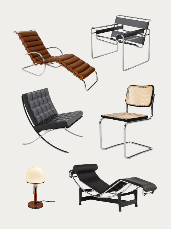 Bauhaus furniture pieces
