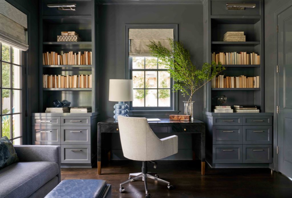 A stylish home office layout